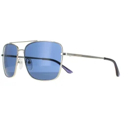 Calvin Klein Square^Sunglasses CK19136S 045 Silver Smoke Grey
