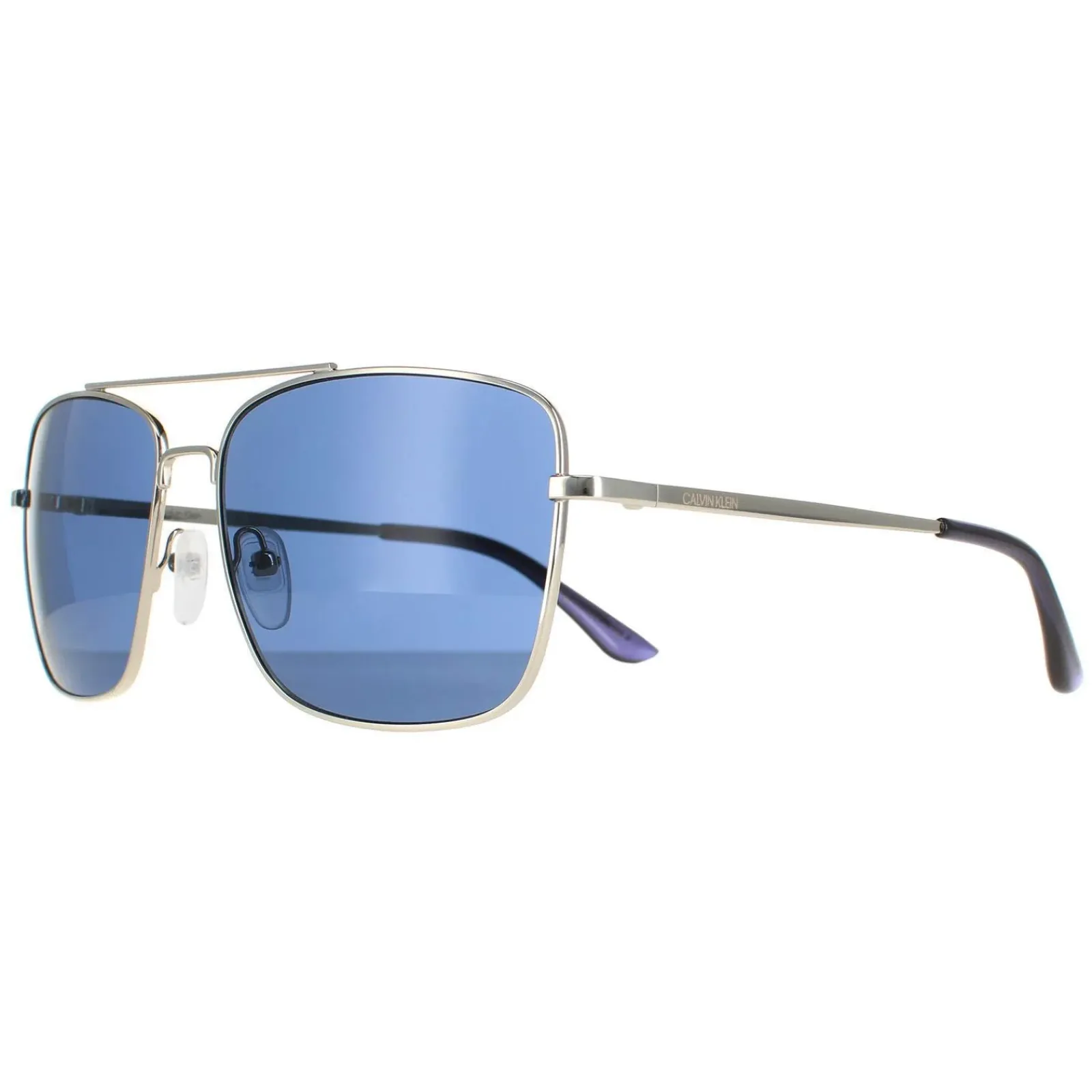 Calvin Klein Square^Sunglasses CK19136S 045 Silver Smoke Grey