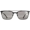 Calvin Klein Rectangle^Sunglasses CK19308S 001 Satin Black Grey