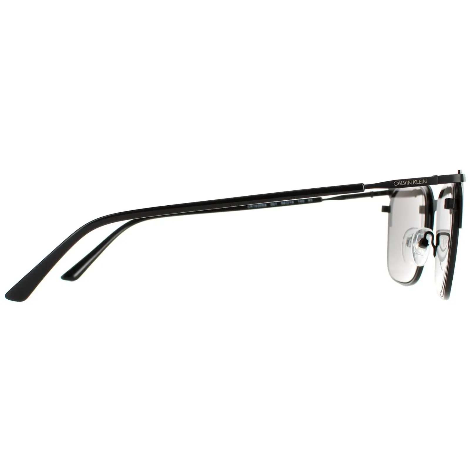 Calvin Klein Rectangle^Sunglasses CK19308S 001 Satin Black Grey