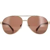 Calvin Klein Aviator^Sunglasses CK19316S 717 Gold Brown