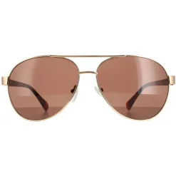 Calvin Klein Aviator^Sunglasses CK19316S 717 Gold Brown