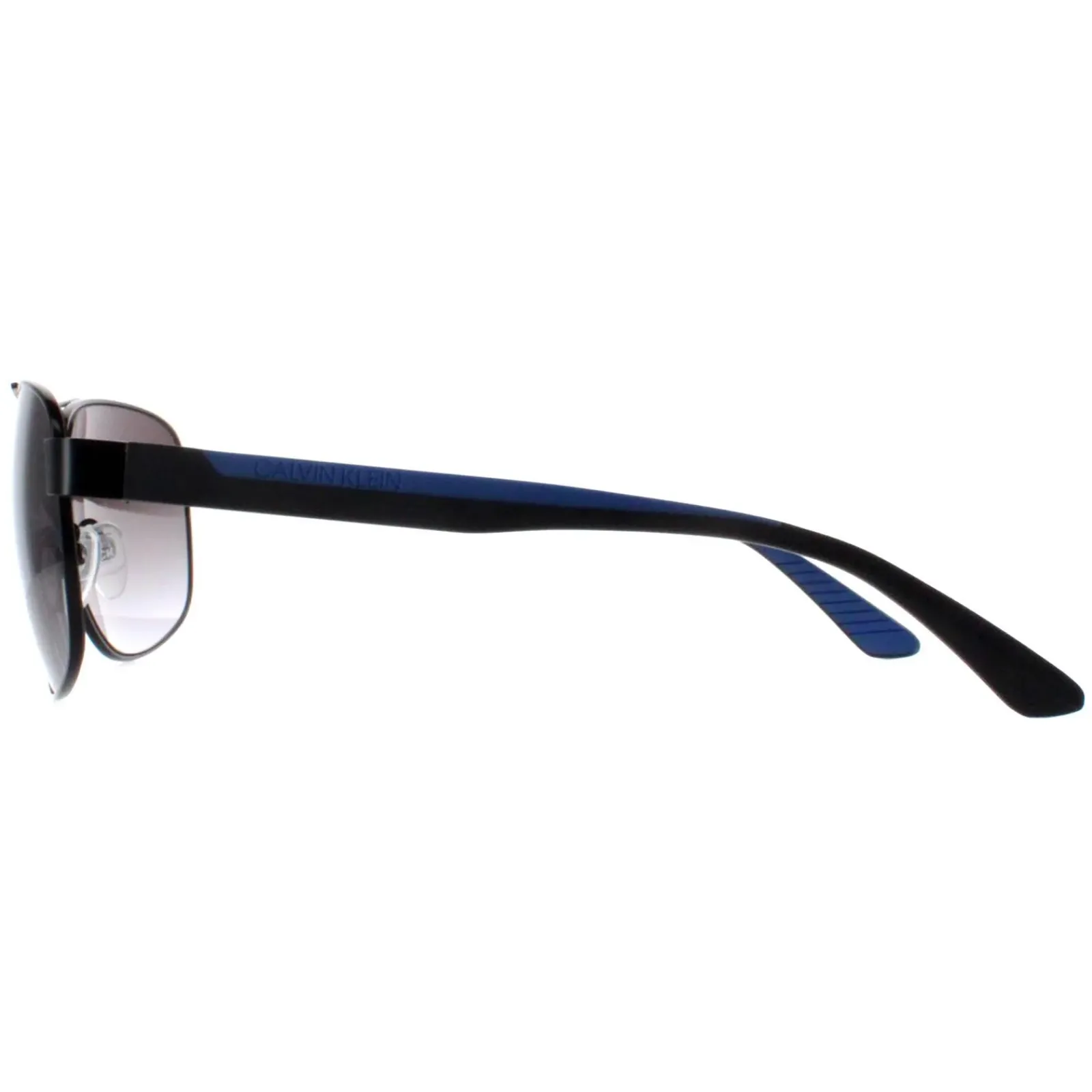 Calvin Klein Aviator^Sunglasses CK20319S 001 Matte Black Cobalt Blue Grey