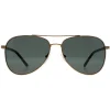 Calvin Klein Aviator^Sunglasses CK21306S 718 Satin Gold Green