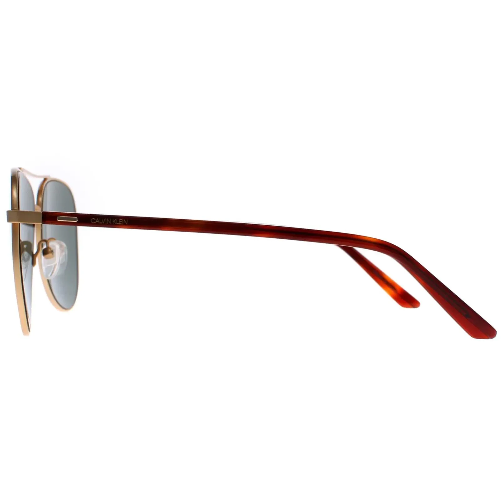 Calvin Klein Aviator^Sunglasses CK21306S 718 Satin Gold Green