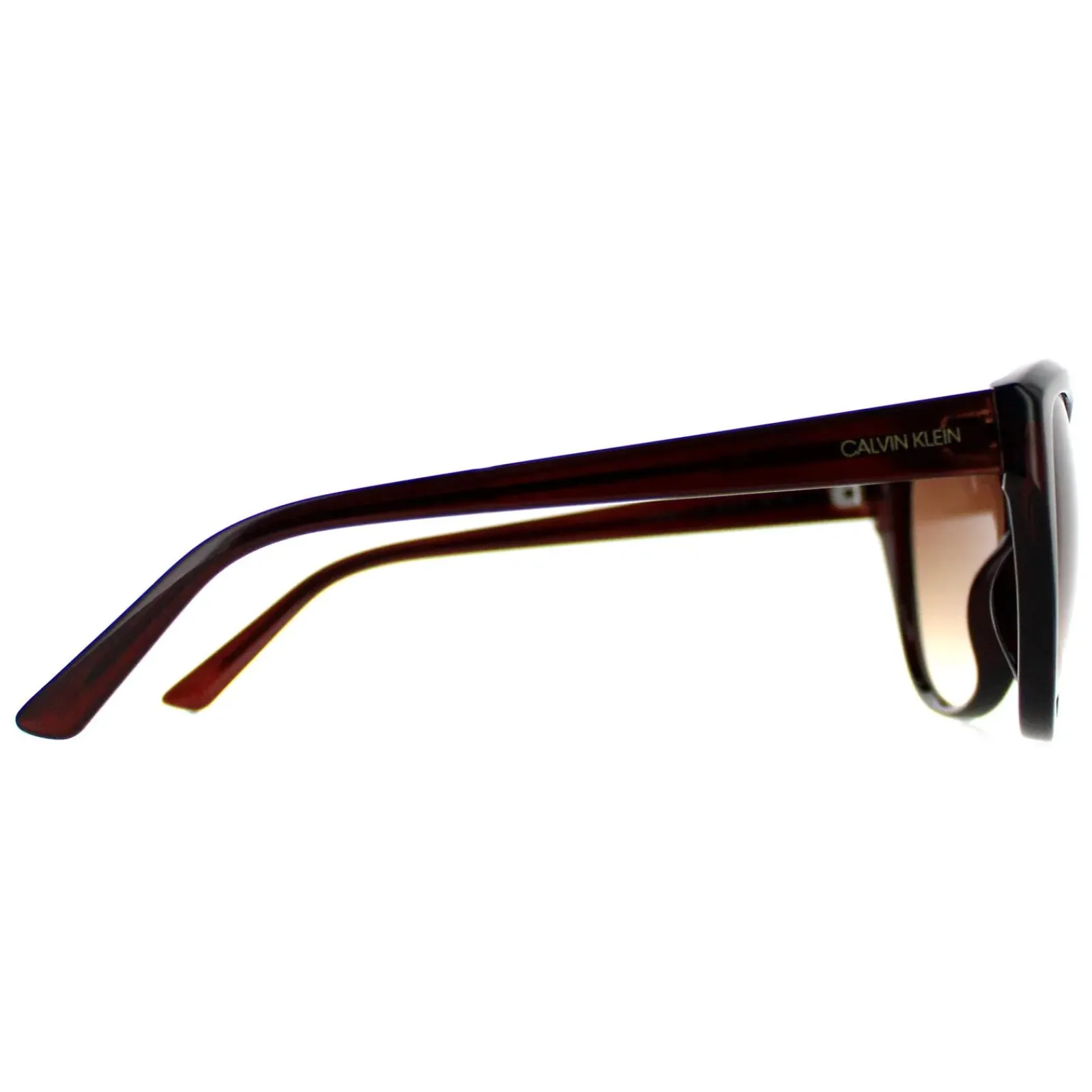Calvin Klein Cat-Eye^Sunglasses CK19536S 210 Crystal Brown Brown