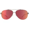 Calvin Klein Aviator^Sunglasses R358S 664 Pink Pink Mirrored