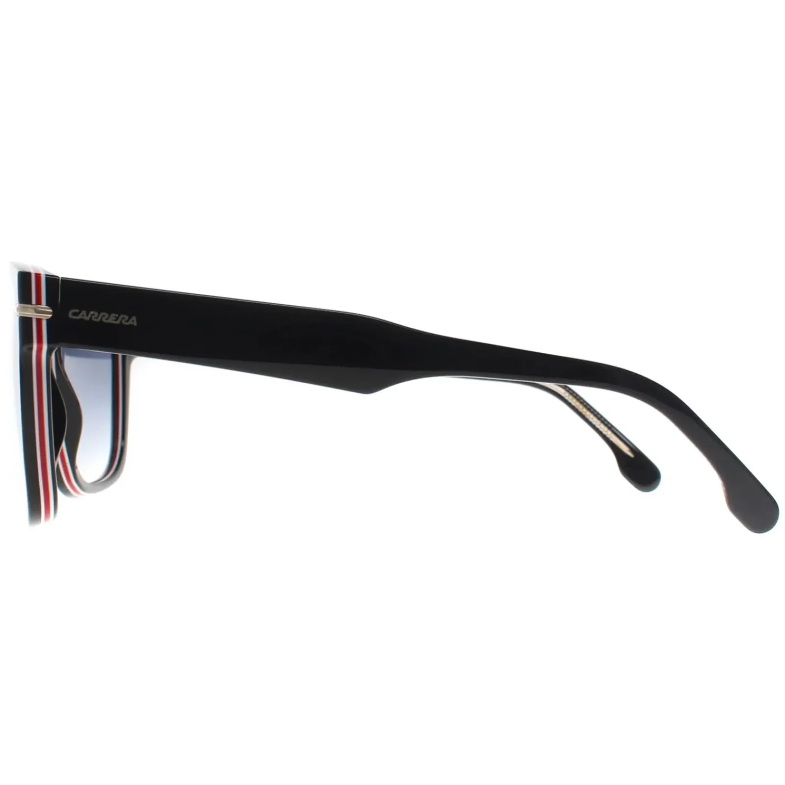 Carrera Rectangle^Sunglasses 340/S 2M2 08 Black Gold Dark Blue Gradient