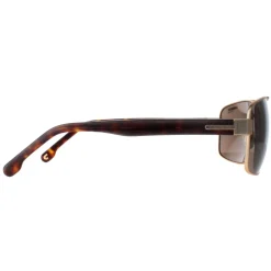 Carrera Polarised|Rectangle^Sunglasses 8063/S 0OZ SP Gold with Havana Bronze Polar