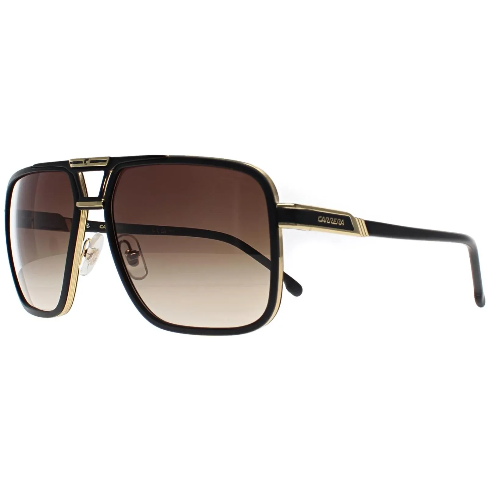 Carrera Aviator^Sunglasses 1071/S I46 86 Black Gold Brown Gradient