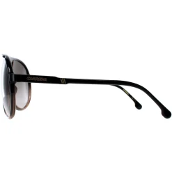Carrera Aviator^Sunglasses Champion 65/N DCC/HA Black Brown Shade Brown Gradie