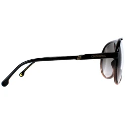 Carrera Aviator^Sunglasses Champion 65/N DCC/HA Black Brown Shade Brown Gradie