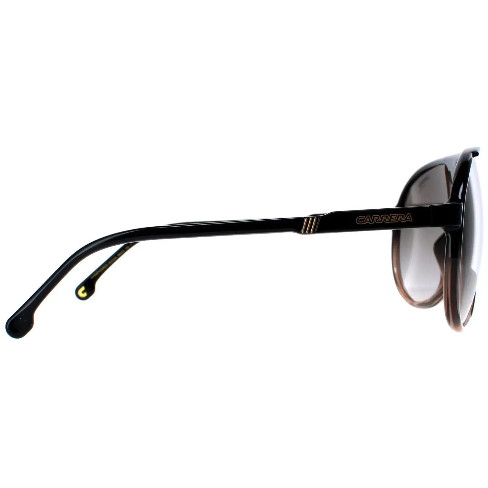 Carrera Aviator^Sunglasses Champion 65/N DCC/HA Black Brown Shade Brown Gradie