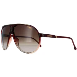 Carrera Aviator^Sunglasses Champion 65/N 7W5/HA Burgundy Shade Brown Gradient