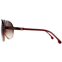 Carrera Aviator^Sunglasses Champion 65/N 7W5/HA Burgundy Shade Brown Gradient