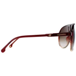Carrera Aviator^Sunglasses Champion 65/N 7W5/HA Burgundy Shade Brown Gradient