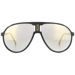 Carrera Aviator^Sunglasses Champion 65 003/JO Matte Black Grey Bronze Mirrored