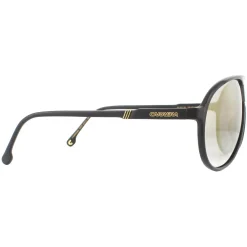 Carrera Aviator^Sunglasses Champion 65 003/JO Matte Black Grey Bronze Mirrored