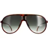 Carrera Aviator^Sunglasses CHAMPION65/N 0UC 9K Red Havana Green Gradient
