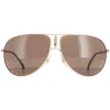 Carrera Aviator|Aviator^Sunglasses Gipsy 65 AOZ 70 Matte Gold Brown