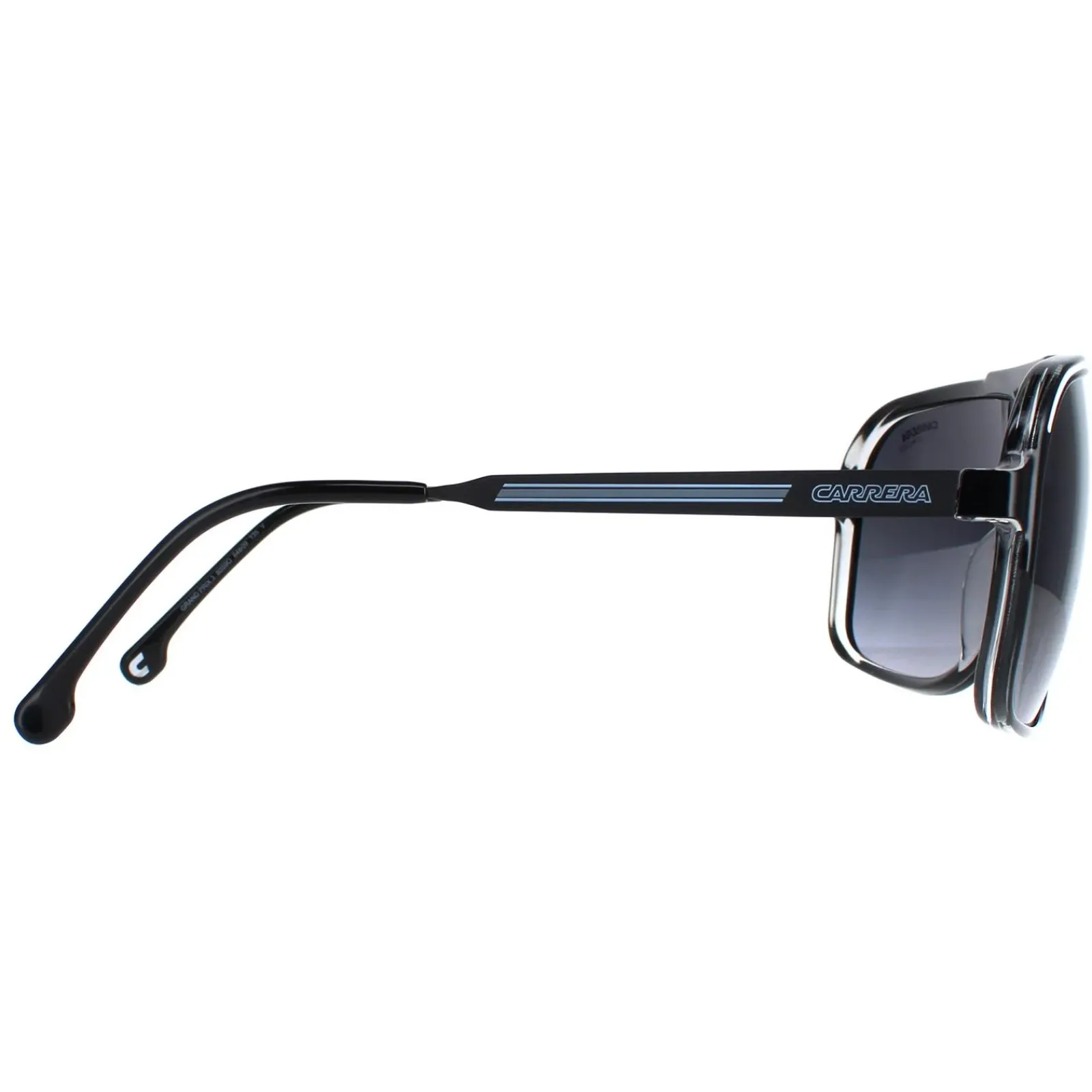 Carrera Aviator^Sunglasses Grand Prix 3 80S/9O Black and White Grey Gradient