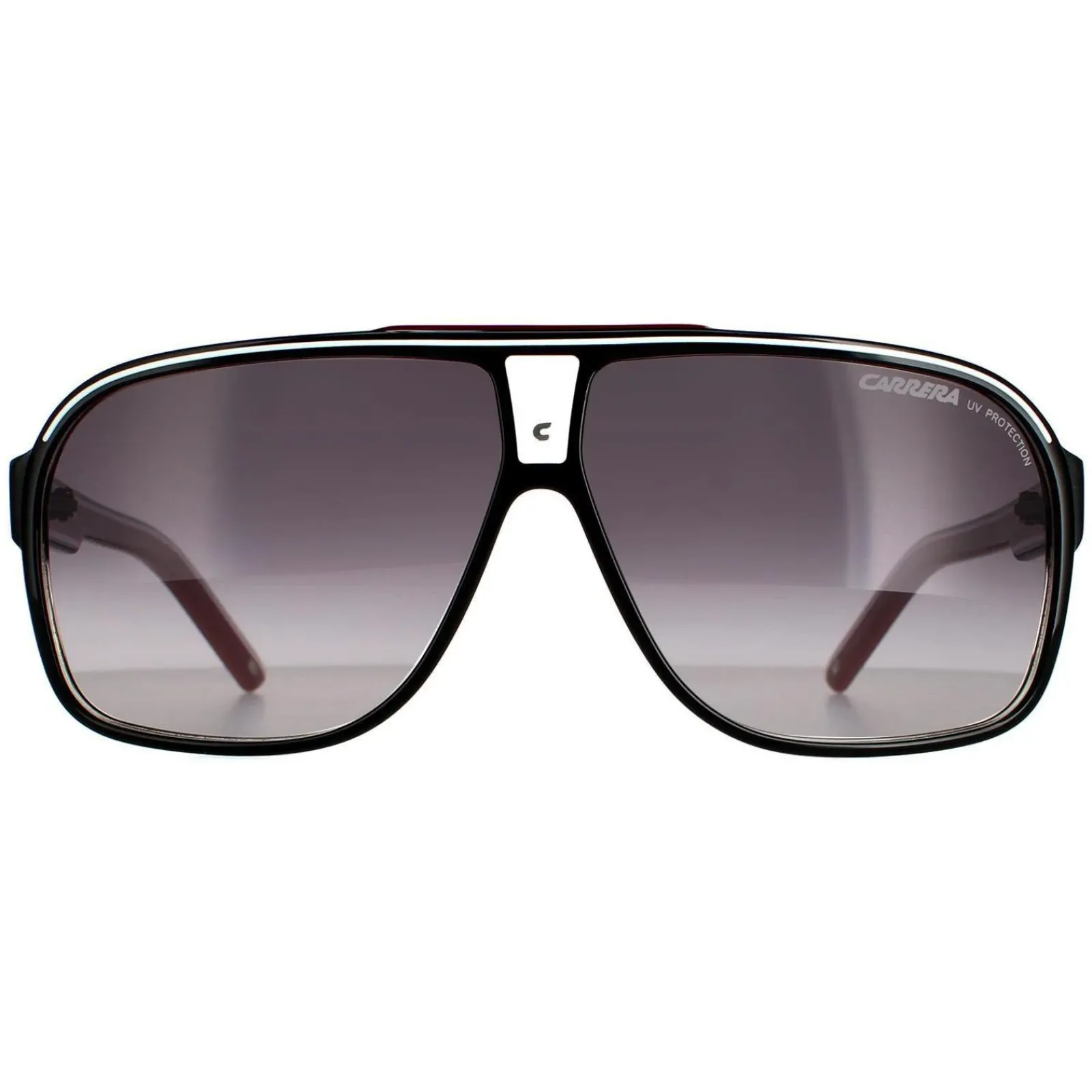 Carrera Aviator^Sunglasses Grand Prix 2 T4O 9O Black Red Dark Grey Gradient