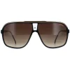 Carrera Aviator^Sunglasses GRAND PRIX 3 2M2 HA Black Gold Brown Gradient