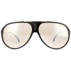 Carrera Aviator^Sunglasses Hot 65 KDX/G4 Black Nude Brown Mirror