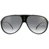 Carrera Aviator^Sunglasses Hot 65 807/9O Black Dark Grey Gradient