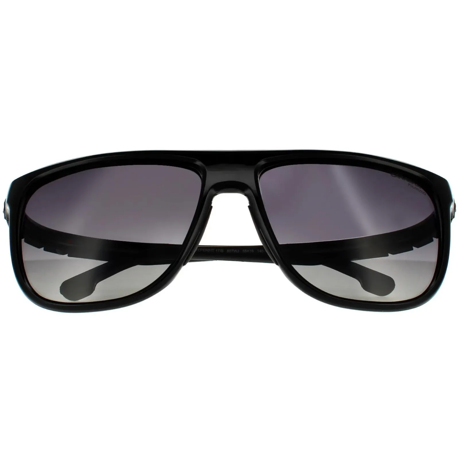 Carrera Polarised^Sunglasses Hyperfit 17S 807 WJ Black Grey Shaded Polarized