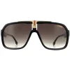 Carrera Shield^Sunglasses 1014/S 807 HA Black Brown Gradient