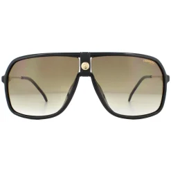 Carrera Rectangle^Sunglasses 1019/S 807 HA Black Gold Brown Gradient