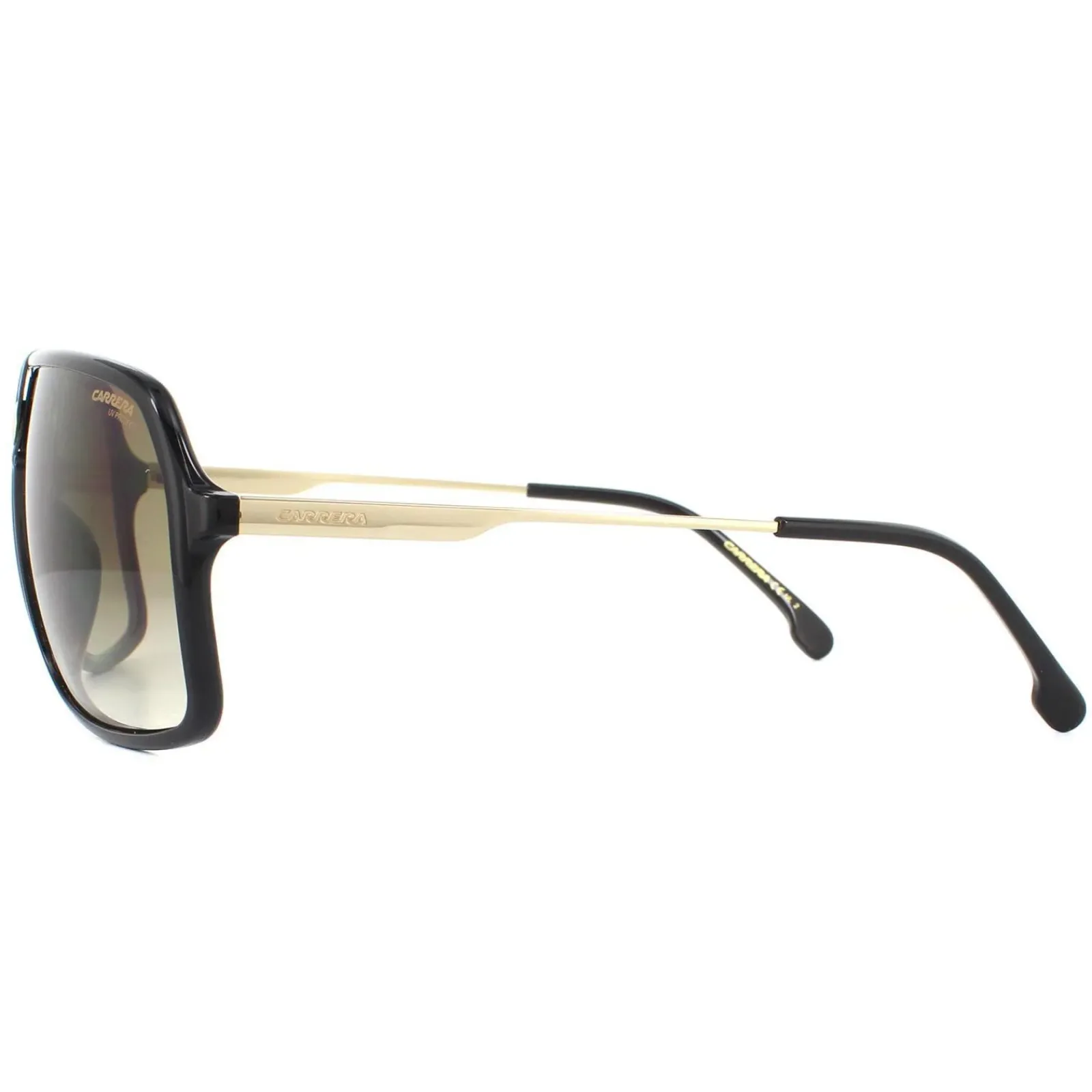 Carrera Rectangle^Sunglasses 1019/S 807 HA Black Gold Brown Gradient