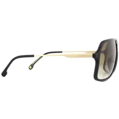 Carrera Rectangle^Sunglasses 1019/S 807 HA Black Gold Brown Gradient
