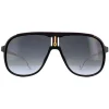 Carrera Aviator^Sunglasses 1007/S 807 9O Black Gold Dark Grey Gradient