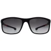 Carrera Rectangle^Sunglasses 4013/S 003 9O Matte Black Dark Grey Gradient