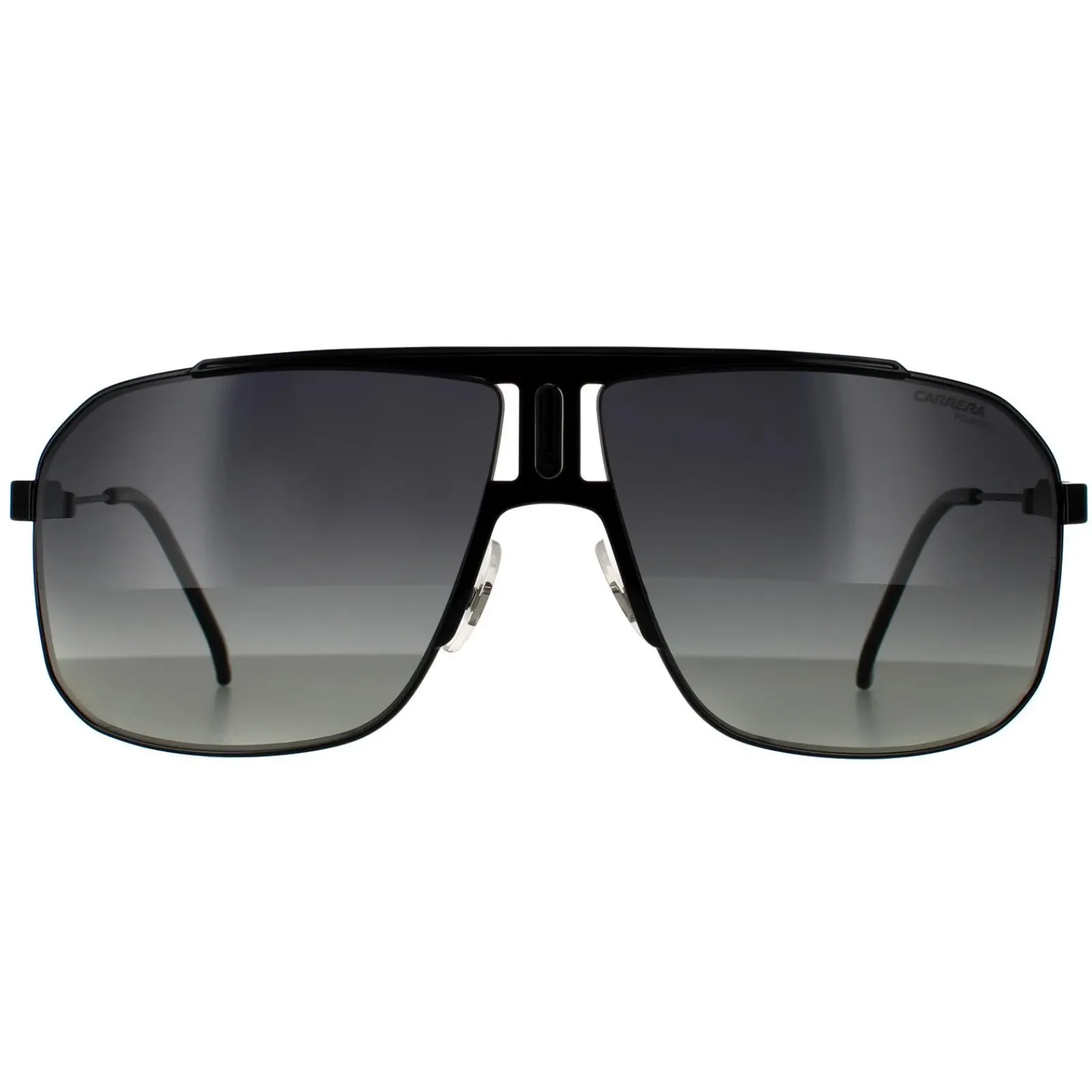 Carrera Rectangle^Sunglasses 1043/S/ 807 WJ Black Grey Gradient Polarised