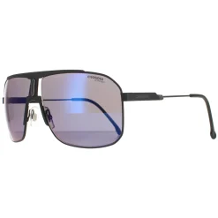 Carrera Square^Sunglasses 1043/S 003 XT Matte Black Grey With Blue Flash Mirr