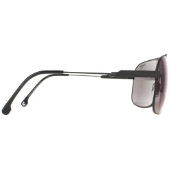 Carrera Square^Sunglasses 1043/S 003 XT Matte Black Grey With Blue Flash Mirr