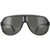Carrera Aviator^Sunglasses 1057/S 08A M9 Black Grey Grey Polarized
