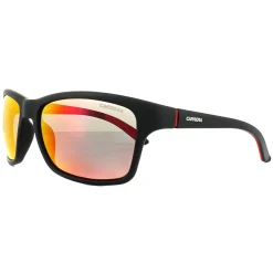 Carrera Polarised^Sunglasses 8013/S DL5 OZ Matt Black Red Mirror Polarized