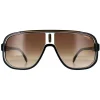 Carrera Rectangle^Sunglasses 1058/S 2M2 HA Black Gold Brown Gradient