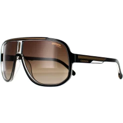 Carrera Rectangle^Sunglasses 1058/S 2M2 HA Black Gold Brown Gradient