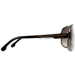 Carrera Rectangle^Sunglasses 1058/S 2M2 HA Black Gold Brown Gradient