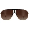 Carrera Rectangle^Sunglasses 1043/S 2M2 HA Black Gold Brown Gradient