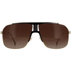 Carrera Rectangle^Sunglasses 1043/S 2M2 HA Black Gold Brown Gradient