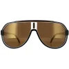 Carrera Aviator^Sunglasses 1057/S 2M2 YL Black Gold Gold High Contrast Polariz