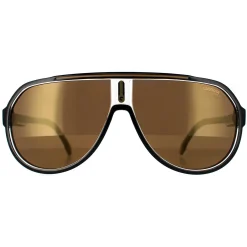 Carrera Aviator^Sunglasses 1057/S 2M2 YL Black Gold Gold High Contrast Polariz