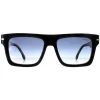 Carrera Square^Sunglasses 305/S M4P 08 Striped Black Blue Gradient