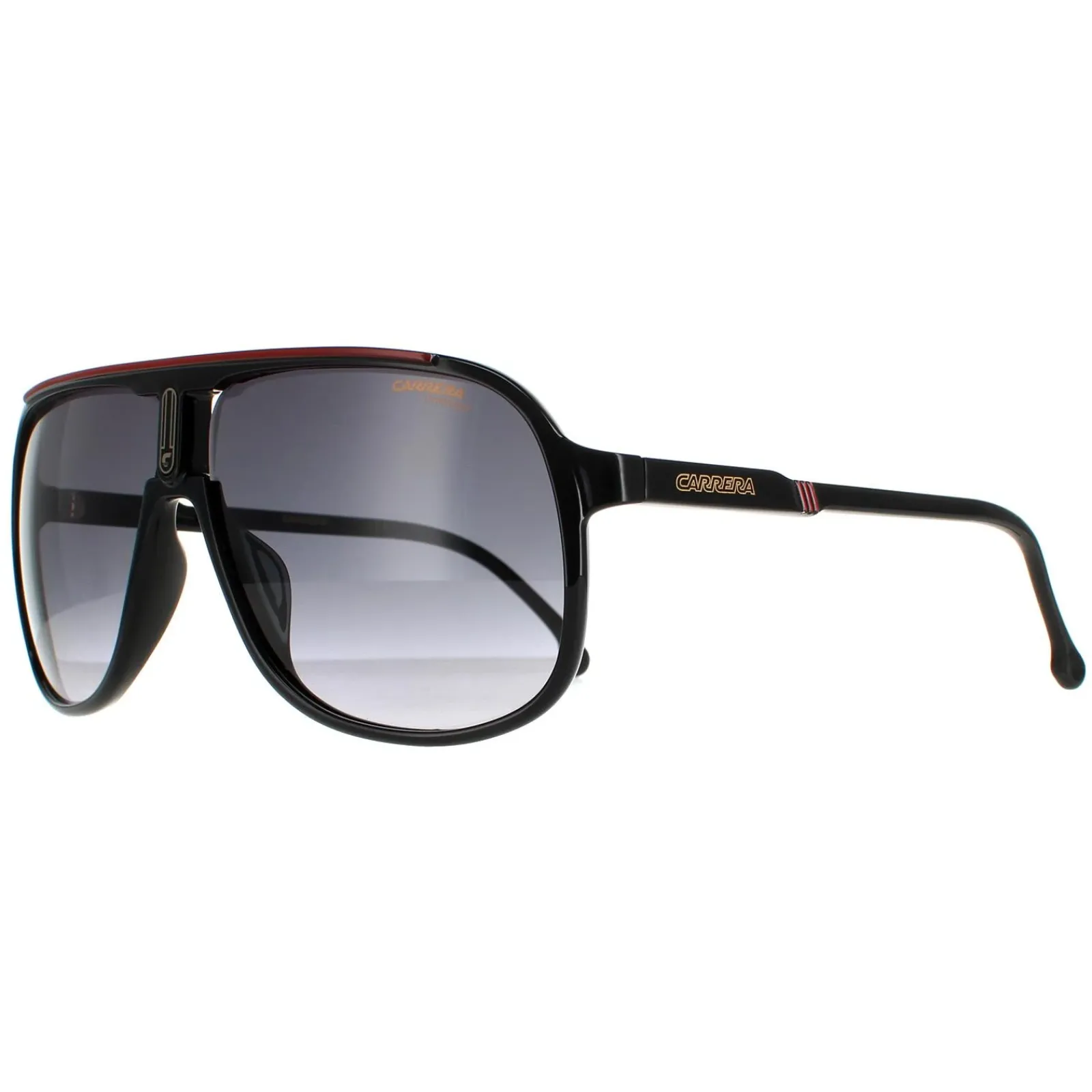 Carrera Aviator^Sunglasses 1047/S OIT 9O Black Red Dark Grey Gradient